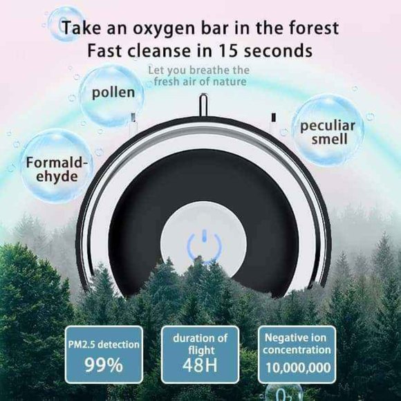 PERSONAL AIR PURIFIER NECKLACE (Ions Generator) - Picture 4 of 5